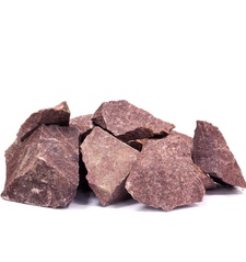 Камень для бани Малиновый кварцит (МЕЛКИЙ)20 кг.
