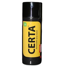 Краска термостойкая CERTA черная 520 мл. (800*)