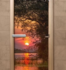 Дверь стеклянная фотопечать ф240 190х70 Л